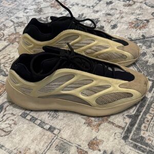 Yeezy Black and Tan Sneakers